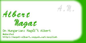 albert magat business card